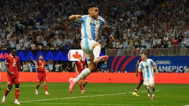 Argentina derrotó a Canadá en el inicio de la Copa América